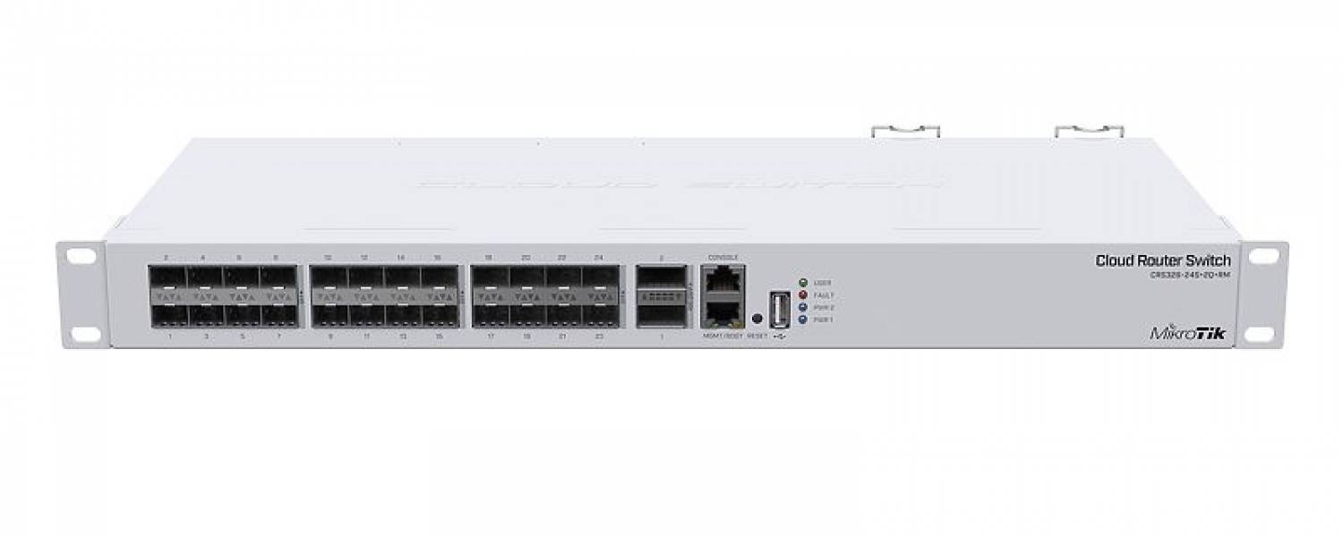 CRS326-24S+2Q+RM - Managed switch 24x10G 2x40G