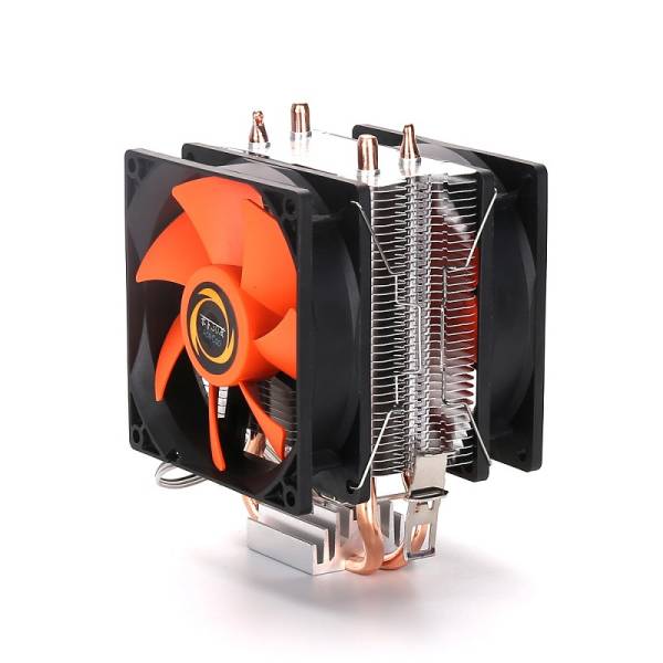Cooler-Dual-Fan-Heat-Pipe - Cooling radiator with double cooler