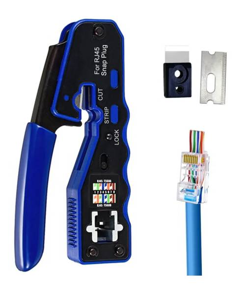 Crimping-Tool-RJ45-cutter - Pass Through Connector making tool (jackmaker)