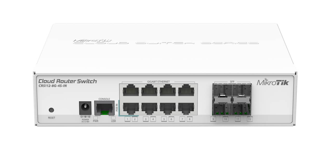 CRS112-8G-4S-IN - Managed switch 8G 4xSFP