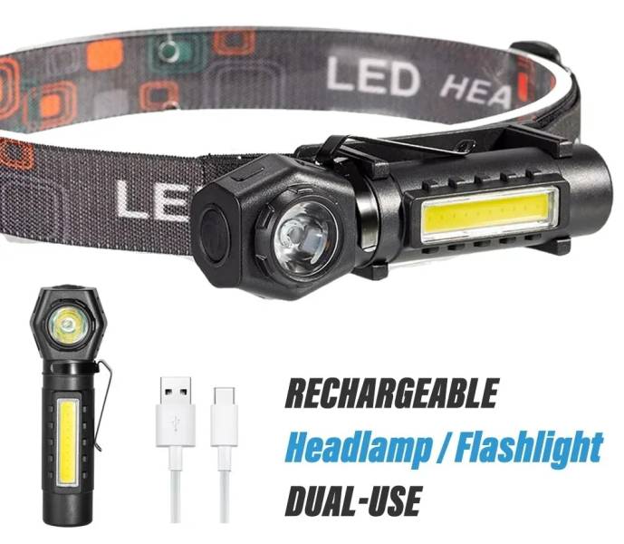 Rechargeable-Waterproof-LED-Headlamp - დატენვადი LED სანათი