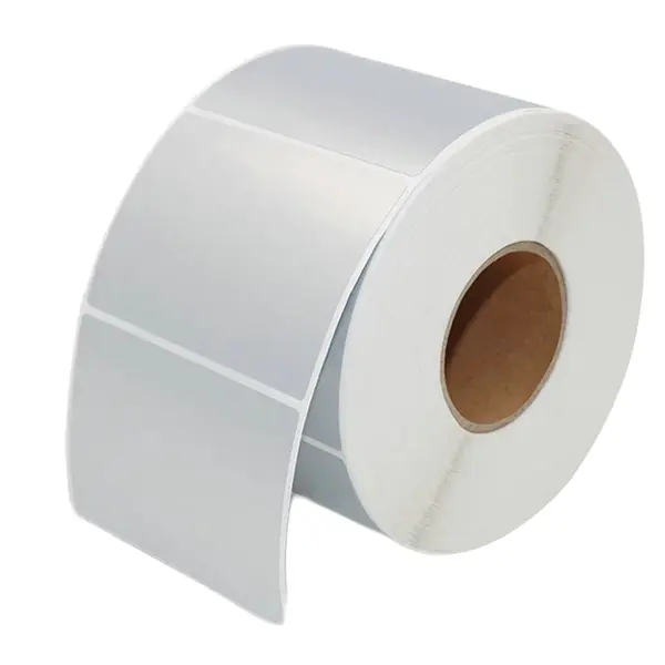 Silver-PET-Label-73x53-1000 - ვერცხლისფერი სინთეტიკური ეტიკეტი 73მმ x 53მმ 1000ც.