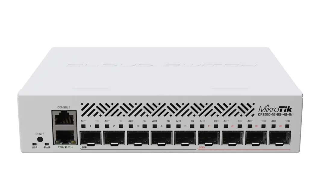 CRS310-1G-5S-4S+IN - მართვადი სვიჩი 1G, 5*SFP, 4*SFP+