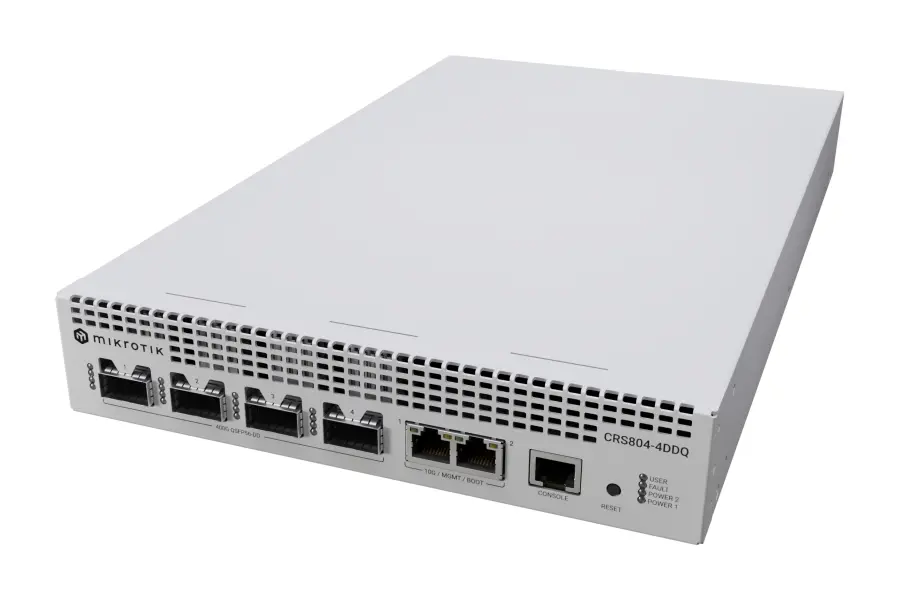 CRS804-4DDQ-hRM - Managed Switch with 400G ports, CRS804 DDQ
